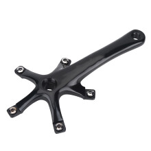 Aluminium-Kurbelgarnitur für Fahrrad, 170 mm, für Mountainbike und Rennrad, Ersatzteile, in Schwarz