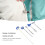 Medical Neurological Reflex Hammer Set Zinc Alloy Multi Function Diagnostic Tool 3