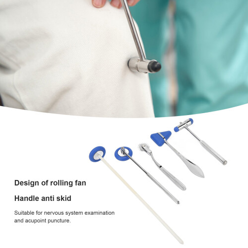 Medical Neurological Reflex Hammer Set Zinc Alloy Multi Function Diagnostic Tool 2