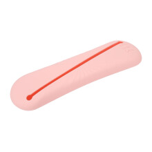 Custodia per Pennelli in Silicio, Grande Capacità, Traspirante, Trusso, Cosmetici da Viaggio, Rosa