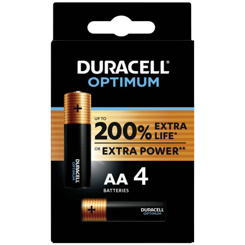 Duracell DURACELL Batterie Optimum AA MN1500/LR6  4er Blister