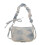 Sweet Ink Dye Ruched Shoulder Bag with Adjustable Strap-2 1