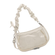 Trendy Ruched Ink Dye Underarm Purse Shoulder Crossbody Bag-3
