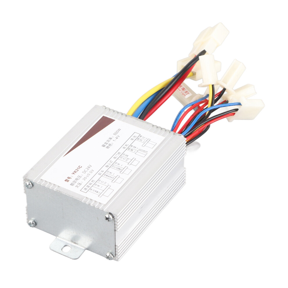 Electric Bike 24V 500W Brushed Motor Controller With Key & Twist Grip Throttle 4981370407544