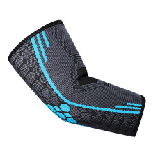 Nylon Elastic Elbow Brace Compression Sleeve Lake Blue XL 11.7‑12.6in