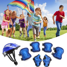 7 Stück Kinder-Sicherheitsset für Fahrradfahren, Rollerfahren, Inlineskaten, 53-55 cm