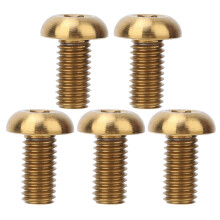 Śruby z łbem walcowym z gniazdem sześciokątnym, stop tytanu, klasa lotnicza M5x10 mm i M5x12 mm, tytanowe łączniki z łbem typu Torx, odporne