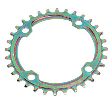 Narrow Wide Chainring For Mountain Bike, 104BCD Chainring With Ultralight Design And Anti Drop Technology CNC Machined Aluminum Alloy Construction For