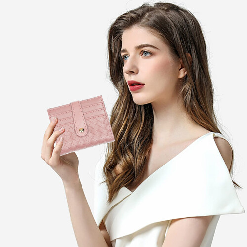 Women's Slim Minimalist Wallet, Practical Design Leather Bifold with RFID Blocking, Exquisite Workmanship for Daily Use 2