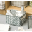 Natural Linen Canvas Foldable Basket, Save Space By Easily Folding This Creative Design Storage Container For Home Or Office 7