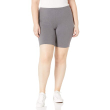 Zeer zachte leggings voor dames, zeer zachte, ademende shorts tot halverwege de dij met elastische tailleband, volledig rekbaar, shapewear-effect,