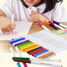 Auswaschbare Super Tips Filzstifte, Filzstifte mit angenehmem Duft und glatten, nicht kratzigen Spitzen, feine Linienmarker für Kinder-Kunstbedarf,