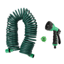 EVA Material Hose Retractable Coiled Garden Water Hose With 7 Adjustable Functions Quick Connector Universal Fit For Yard Lawn Car Wash And Plant