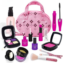 Coffret de maquillage pour jeux d'imitation pour filles, aspect réaliste mais sans dégâts, encourage la créativité et la communication, lavable