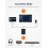 Δέκτης πομπού Bluetooth για TaoTronics, προσαρμογέας ήχου 2 σε 1 με τσιπ Qualcomm Bluetooth5.0 για 3