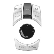 Capa de proteção para botões do console interno do BMW iDrive, compatível com controles multimídia. Fabricada em plástico ABS/PC durável com