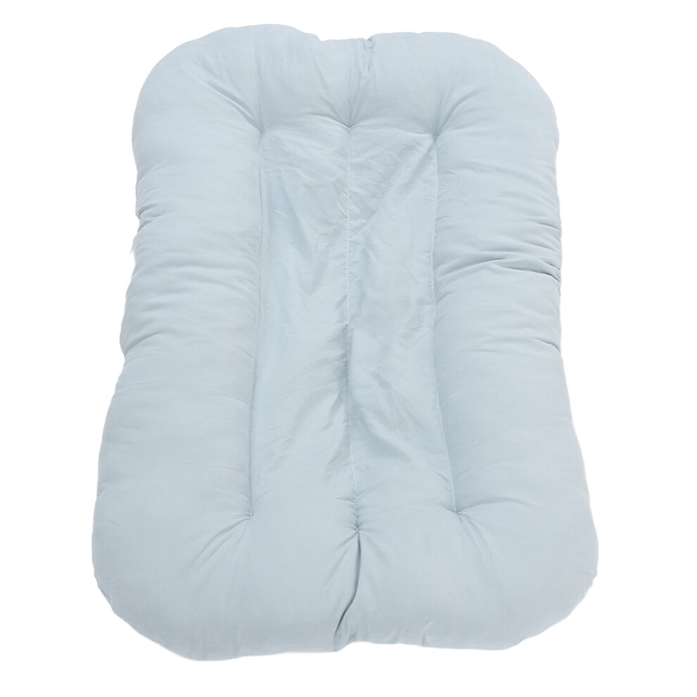 Breathable Cotton Baby Lounger Removable Cover Safe Design Blue