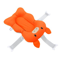 Floating Baby Bath Support Cushion, Adjustable, Soft, Orange
