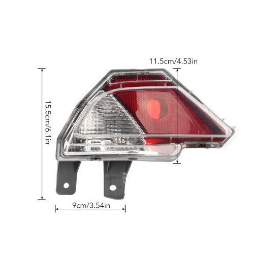 Waterproof Rear Bumper Reflector Light for RAV4 2016-2018 Left 1