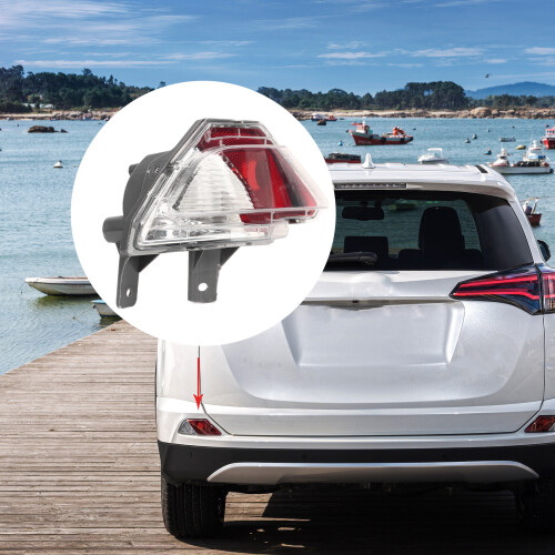 Waterproof Rear Bumper Reflector Light for RAV4 2016-2018 Left 2