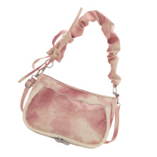 Sac à main effet froncé à la mode, avec bandoulière-4