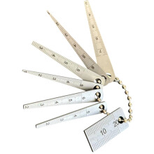 7-teiliges Edelstahl-Gap-Gauge-Set mit kleinen Taschenlinealen für langlebige und präzise Messaufgaben
