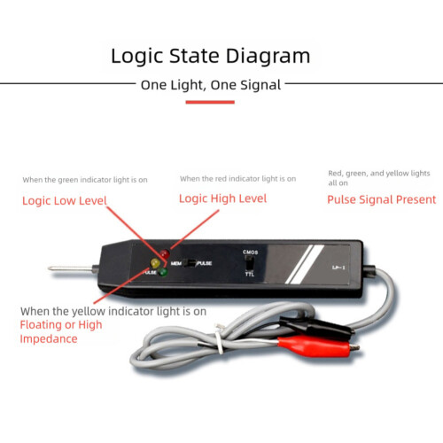 LP-1 Logic Probe High Frequency Response DTL CMOS Pulse Memory Logic Tester Plastic LP-1 L Ogic Tester Electrical Instruments 2