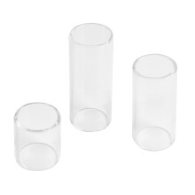 3 Pieces Glass Guitar Slide Finger Slider for Playing and Stage Performance