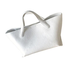 PU-Leder-Tragetasche für Damen, mit Griff oben,-Beige