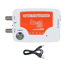 Digitaler TV-Signalfinder, Digitalantenne, terrestrische TV-Antenne, Signalstärkemessgerät, Signalstärkemesser mit Kompass