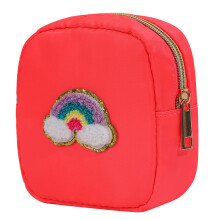 Make-uptas voor dames Nylon opbergorganisator-rode regenboog
