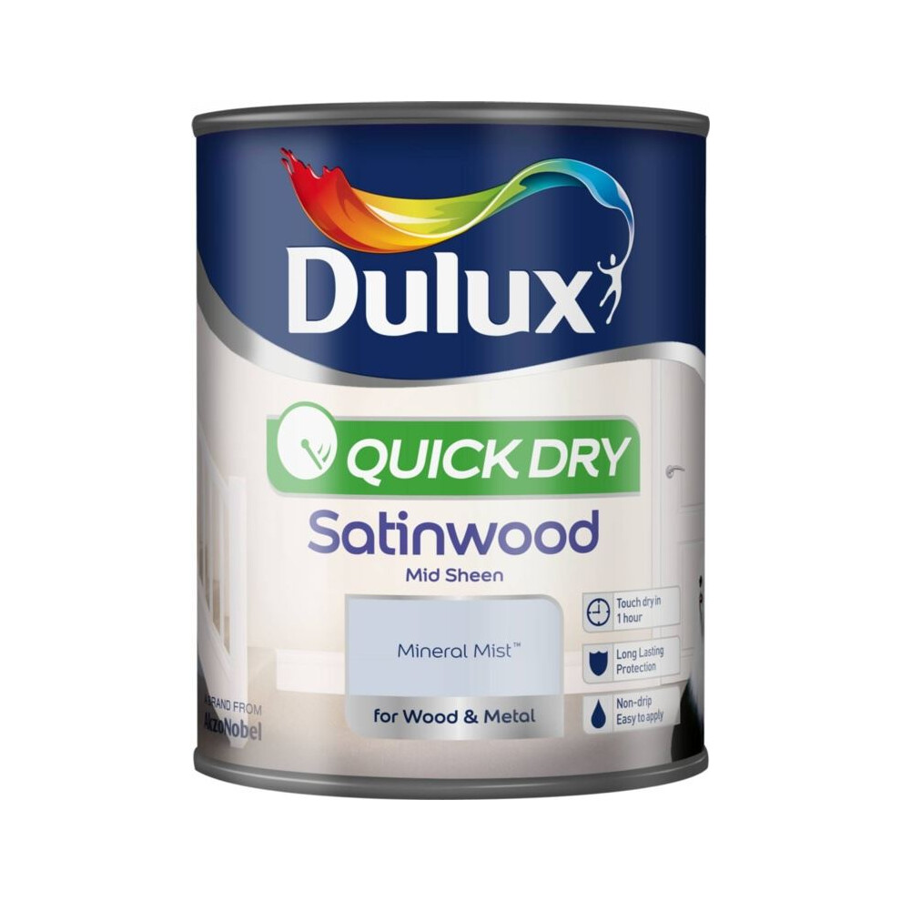 Dulux Quick Dry Satinwood Mineral Mist 750Ml