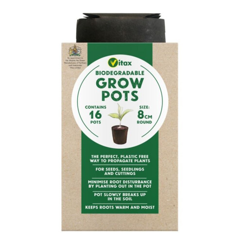 Vitax Vitax Grow Pots Pack 16 8cm [6VPGP1] 2