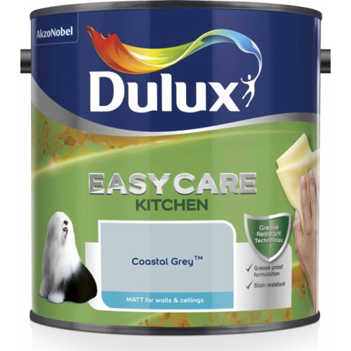 Dulux Dulux - Easycare Kitchen Matt 2.5L - Coastal Grey
