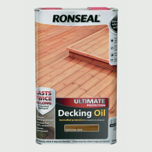 Ronseal 37299 Ultimate Protection Decking Oil Natural Oak 5 Litre