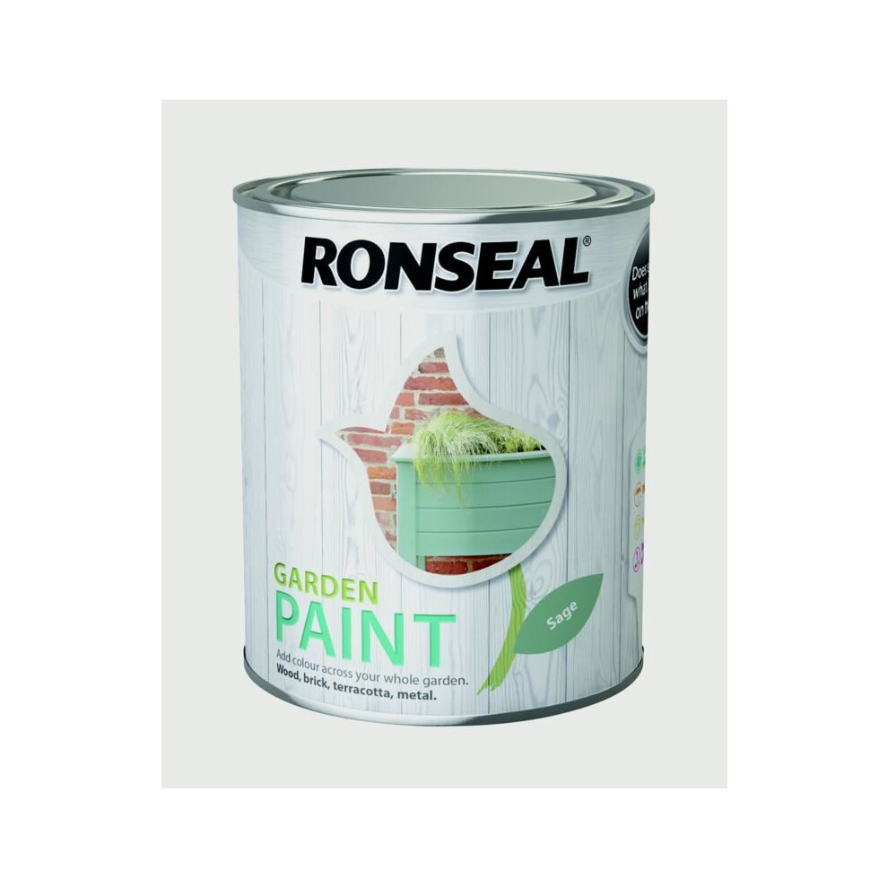 Ronseal 37395 Garden Paint Sage 750ml