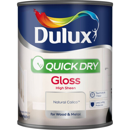 Dulux Dulux Quick Dry Gloss Natural Calico 750ml