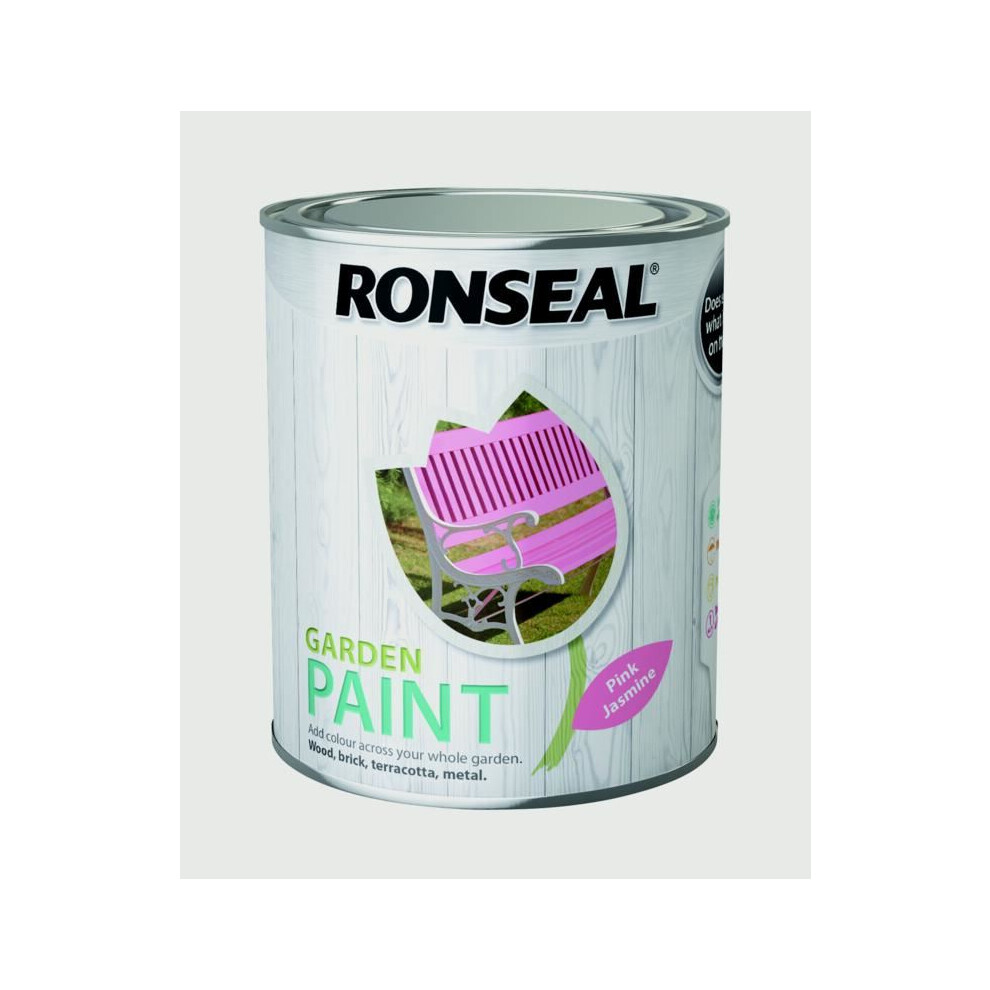 Ronseal RSLGPPJ750 GPPJ750 Garden Paint Pink Jasmine 750ml, 750 ml