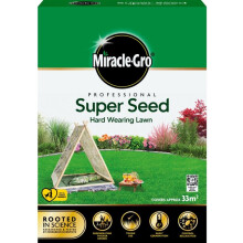 Miracle-Gro Professional Super Seed Hard Wearing Lawn Seed, 33m2, Green
