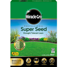 Miracle-Gro Professional Super Seed Drought Tolerant Lawn Seed, 33m2, Green