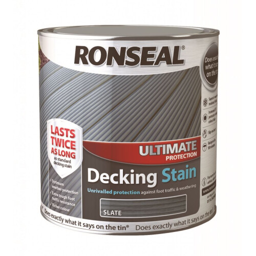 Ronseal Ronseal Ultimate Protection Decking Stain Slate 2.5 litre 39122