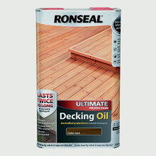 Ronseal 37295 Ultimate Protection Decking Oil Dark Oak 5 Litre