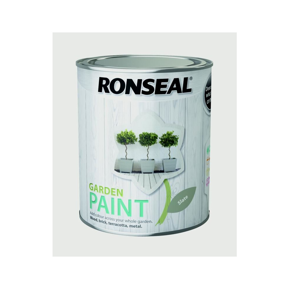 Ronseal 37408 Garden Paint Slate 750ml