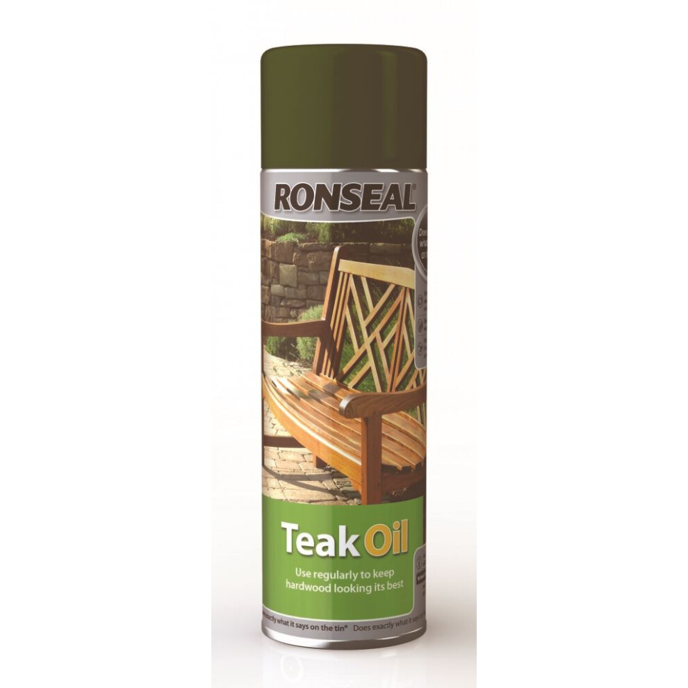 Ronseal 35820 Teak Oil Aerosol 500ml