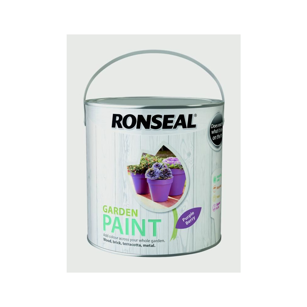 Ronseal 37425 Garden Paint Purple Berry 2.5 Litre