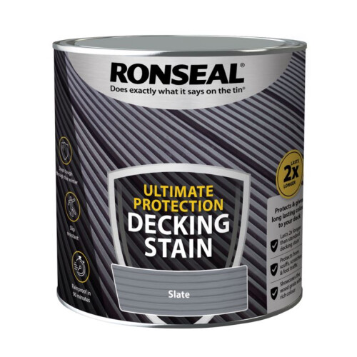 Ronseal Ronseal Ultimate Protection Decking Stain Slate 2.5 litre 39122 2