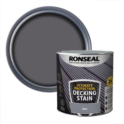 Ronseal Ronseal Ultimate Protection Decking Stain Slate 2.5 litre 39122 1