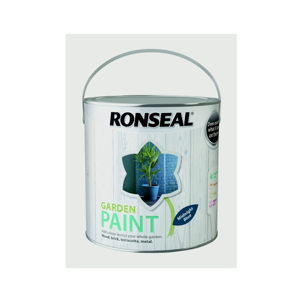 Ronseal 37434 Garden Paint Midnight Blue 2.5 Litre