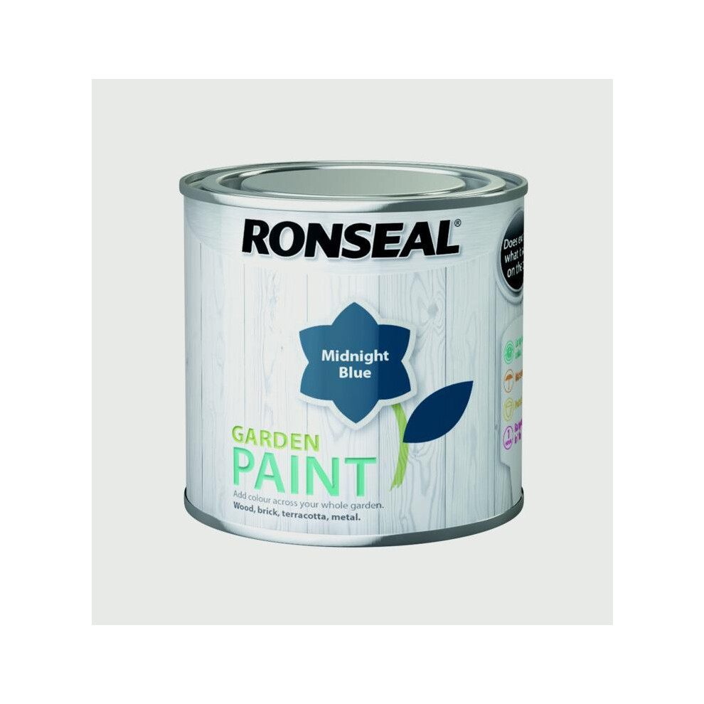 Ronseal 37389 Garden Paint Midnight Blue 250ml