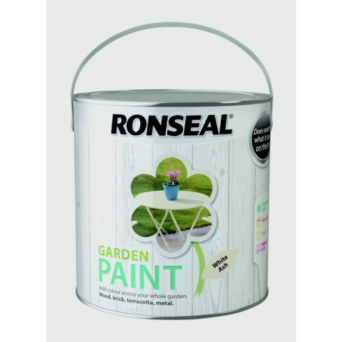 Ronseal Ronseal 37426 Garden Paint White Ash 2.5 Litre 2